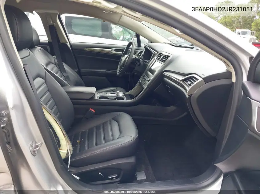 2018 FORD FUSION VIN 3FA6P0HD2JR231051 — фото 5
