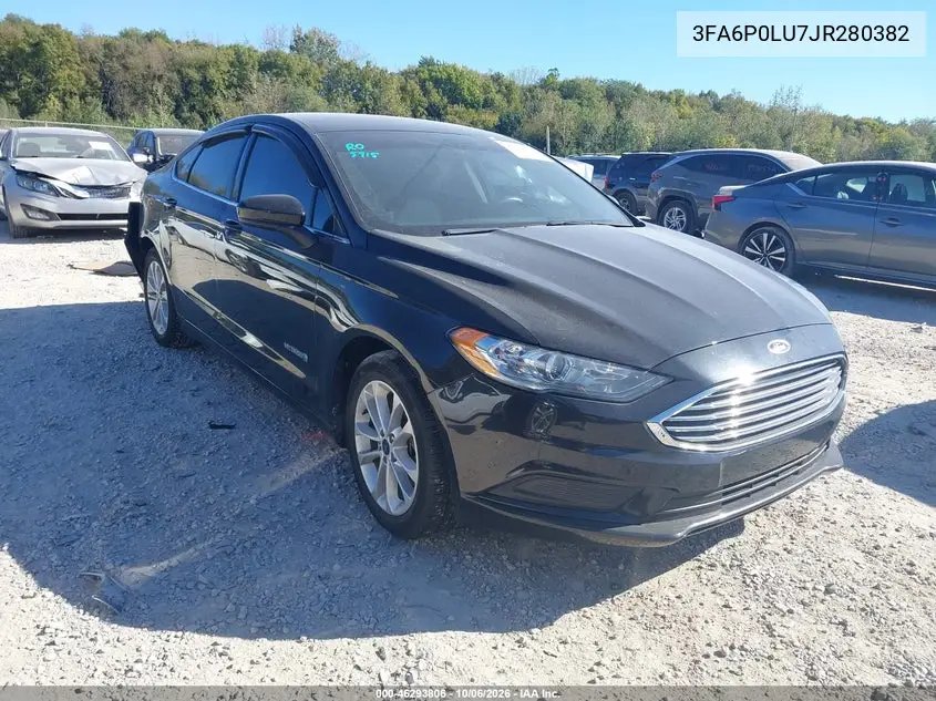 FORD FUSION 2018, VIN 3FA6P0LU7JR280382