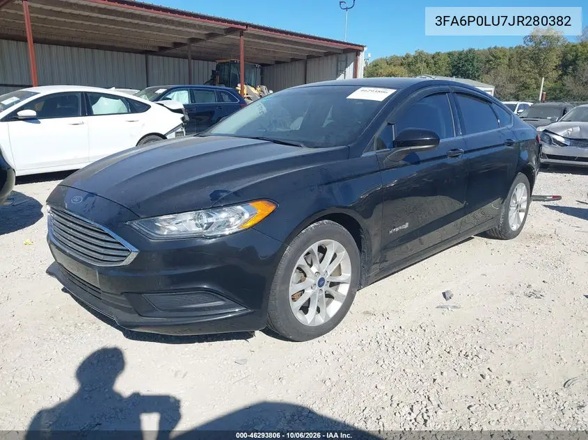 2018 FORD FUSION VIN 3FA6P0LU7JR280382 — фото 2