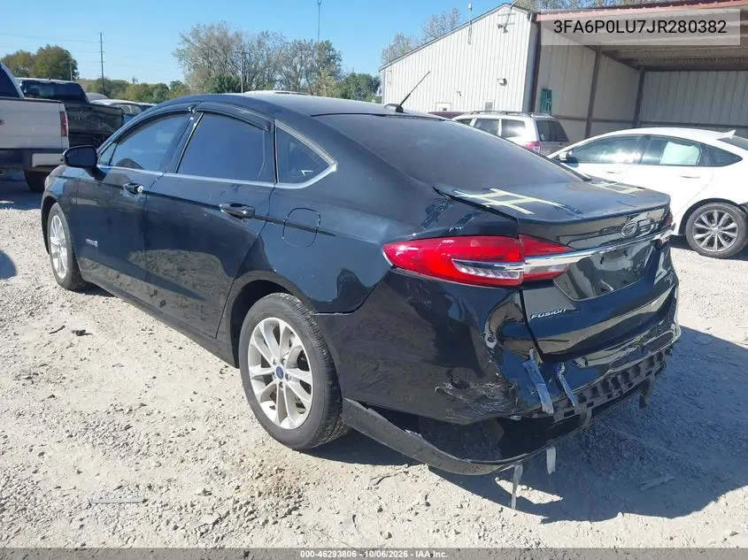 2018 FORD FUSION VIN 3FA6P0LU7JR280382 — фото 3