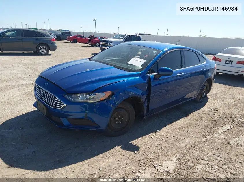 2018 FORD FUSION VIN 3FA6P0HD0JR146984 — фото 2
