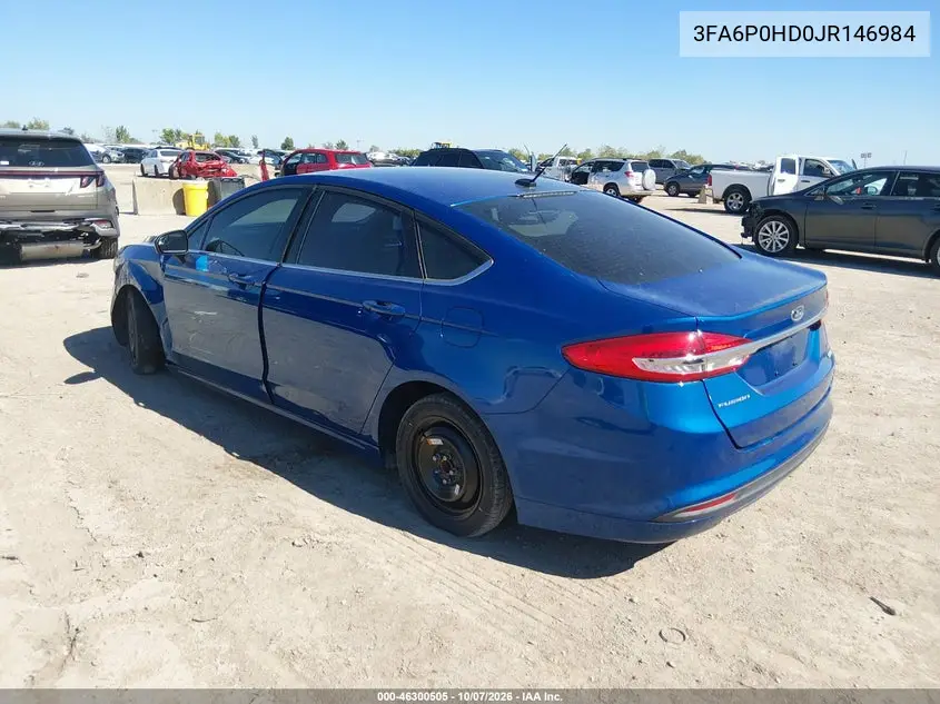 2018 FORD FUSION VIN 3FA6P0HD0JR146984 — фото 3