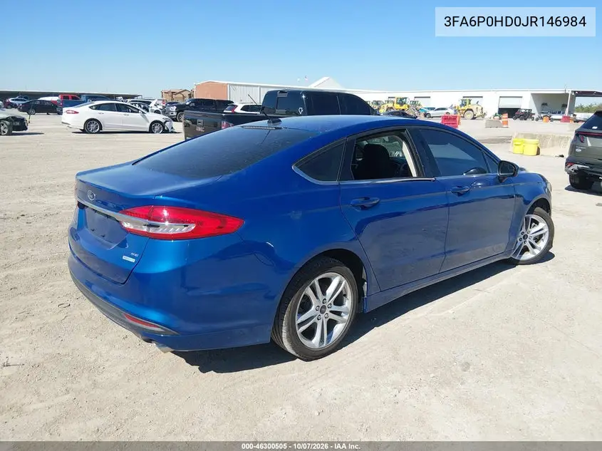 2018 FORD FUSION VIN 3FA6P0HD0JR146984 — фото 4