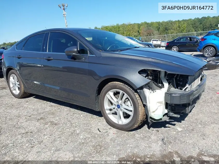 FORD FUSION 2018, VIN 3FA6P0HD9JR164772