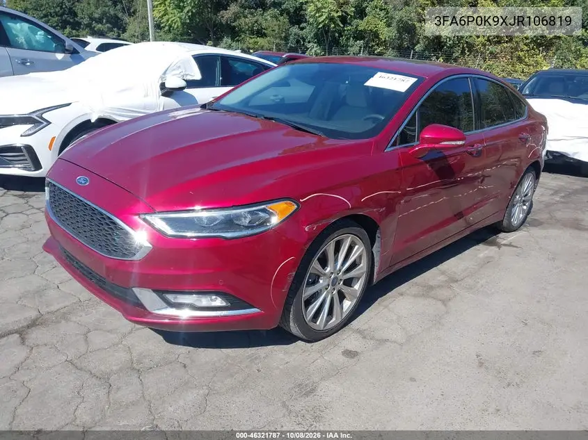 2018 FORD FUSION VIN 3FA6P0K9XJR106819 — фото 2