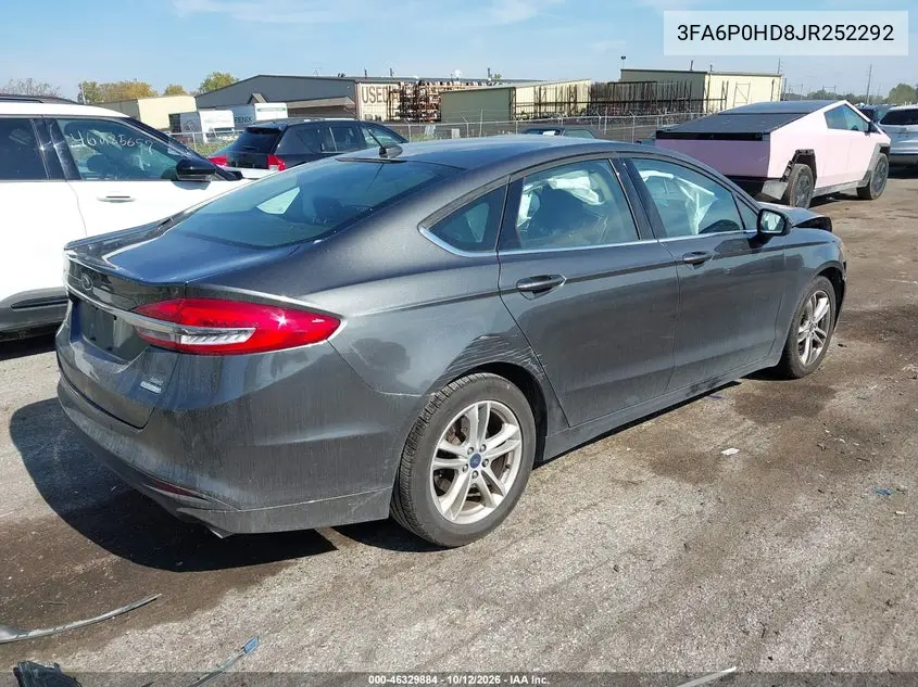 2018 FORD FUSION VIN 3FA6P0HD8JR252292 — фото 4