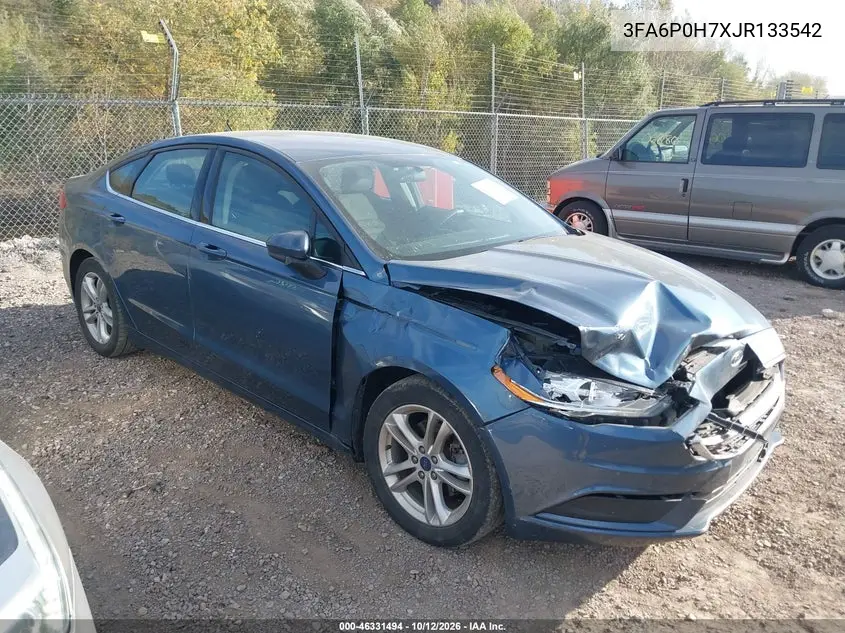 FORD FUSION 2018, VIN 3FA6P0H7XJR133542