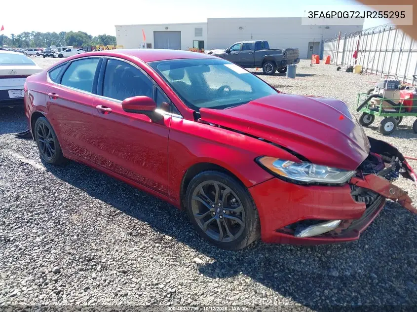 FORD FUSION 2018, VIN 3FA6P0G72JR255295