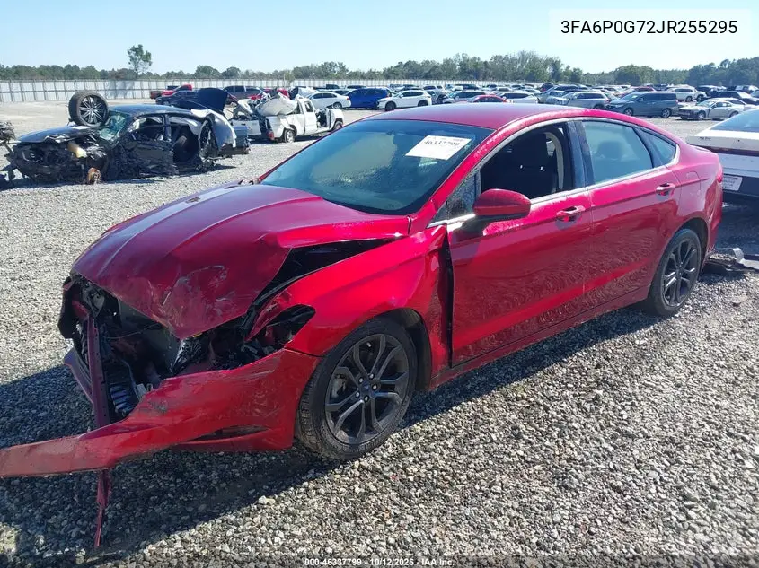 2018 FORD FUSION VIN 3FA6P0G72JR255295 — фото 2
