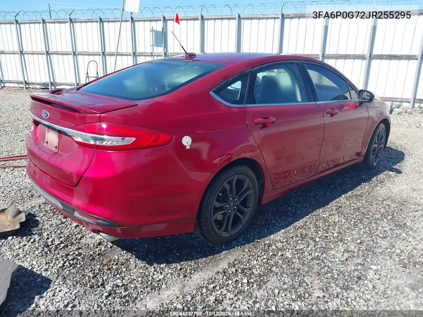 2018 FORD FUSION VIN 3FA6P0G72JR255295 — фото 4