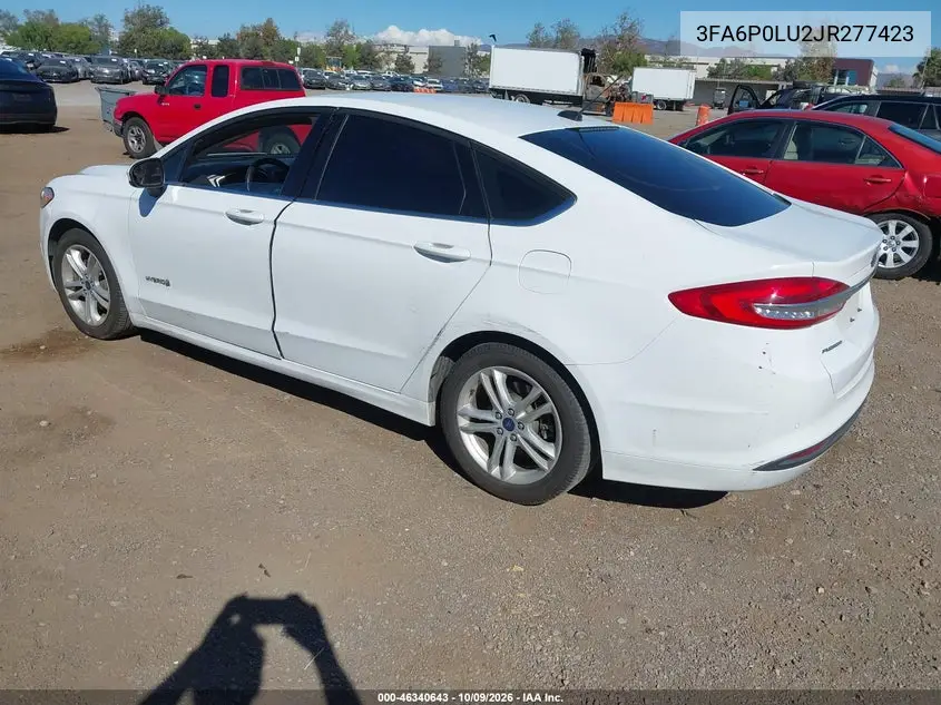 2018 FORD FUSION VIN 3FA6P0LU2JR277423 — фото 3