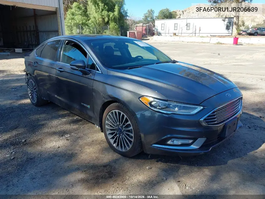FORD FUSION 2018, VIN 3FA6P0RU1JR206639