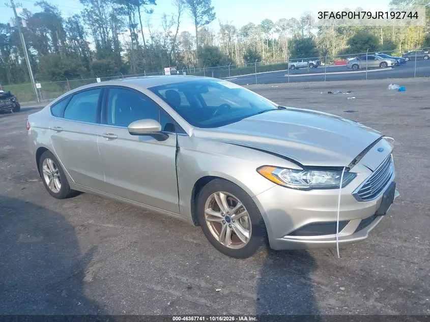 FORD FUSION 2018, VIN 3FA6P0H79JR192744