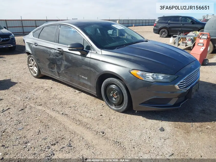 FORD FUSION 2018, VIN 3FA6P0LU2JR156651