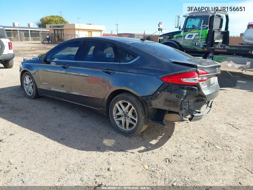 2018 FORD FUSION VIN 3FA6P0LU2JR156651 — фото 3