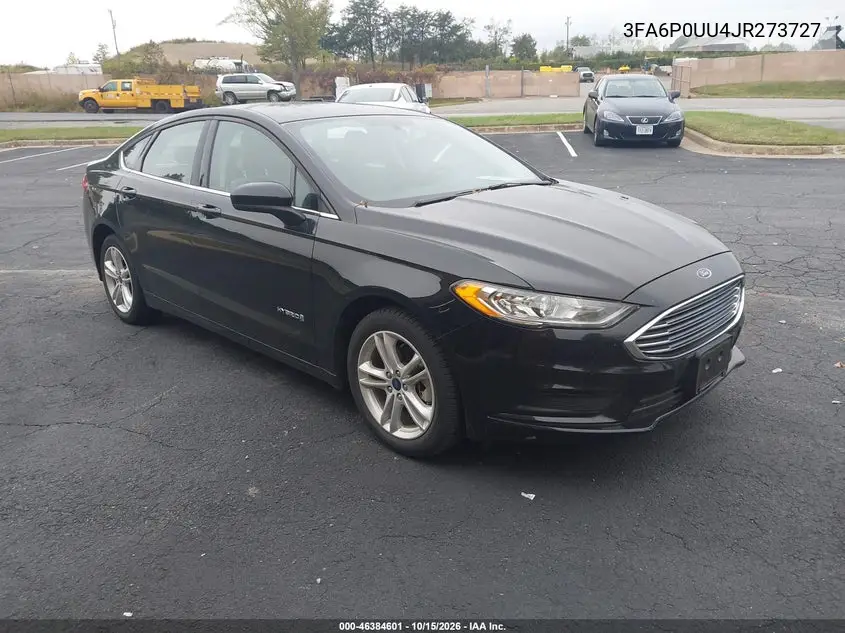 FORD FUSION 2018, VIN 3FA6P0UU4JR273727