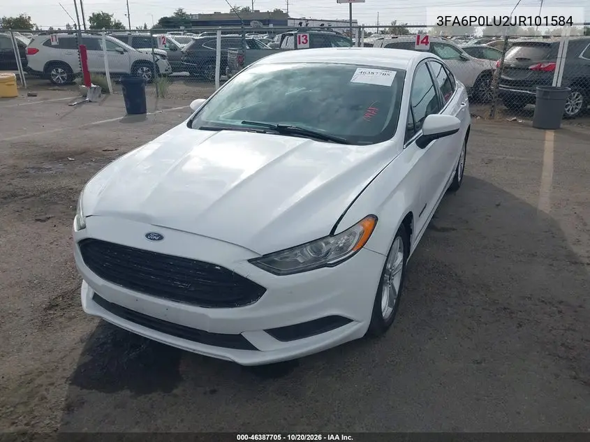 2018 FORD FUSION VIN 3FA6P0LU2JR101584 — фото 2