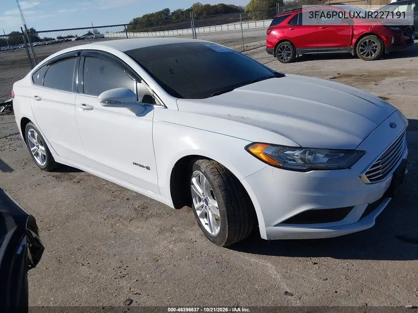 FORD FUSION 2018, VIN 3FA6P0LUXJR227191