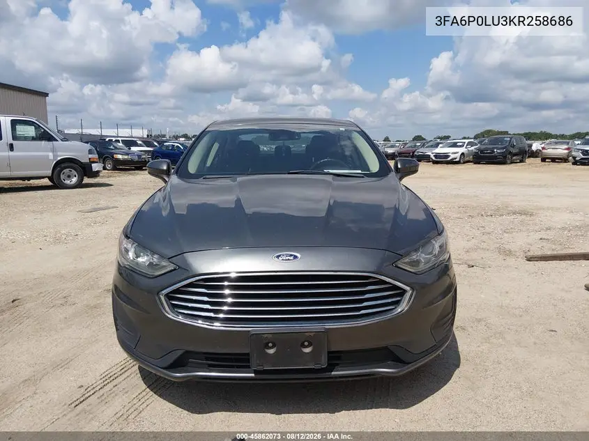 2019 FORD FUSION VIN 3FA6P0LU3KR258686 — фото 13