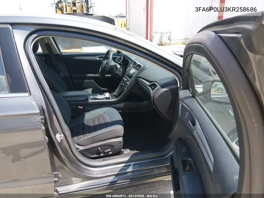 2019 FORD FUSION VIN 3FA6P0LU3KR258686 — фото 5