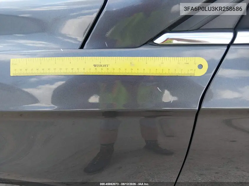 2019 FORD FUSION VIN 3FA6P0LU3KR258686 — фото 6