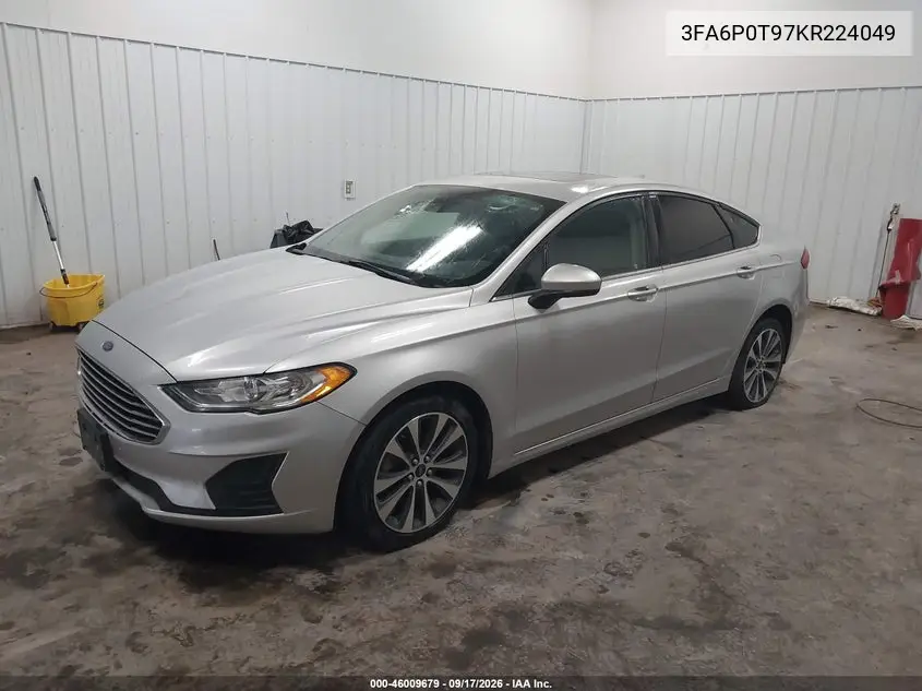 2019 FORD FUSION VIN 3FA6P0T97KR224049 — фото 2