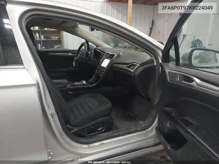 2019 FORD FUSION VIN 3FA6P0T97KR224049 — фото 5