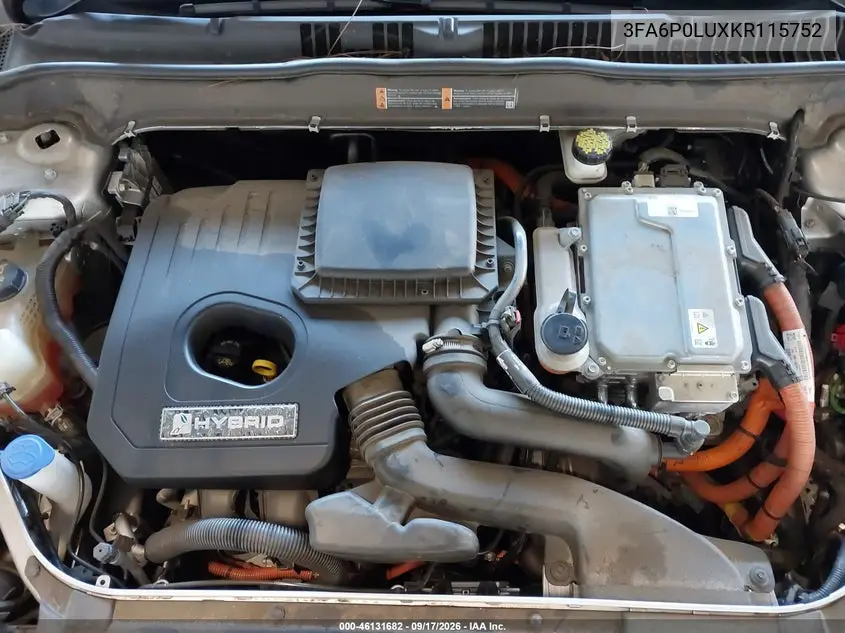 2019 FORD FUSION VIN 3FA6P0LUXKR115752 — фото 10