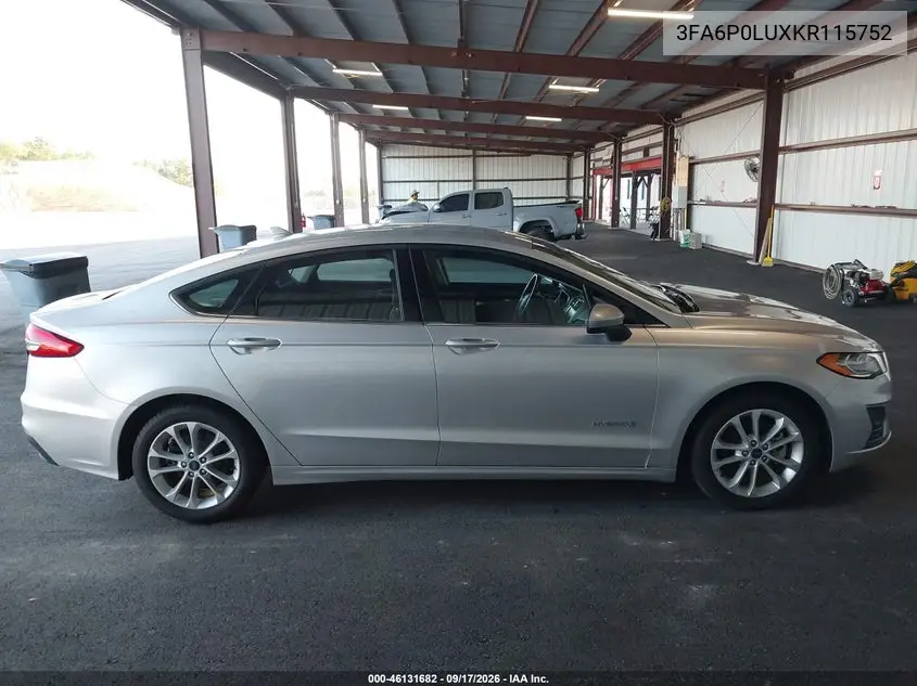 2019 FORD FUSION VIN 3FA6P0LUXKR115752 — фото 18