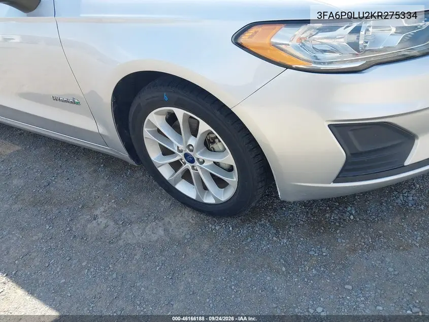 2019 FORD FUSION VIN 3FA6P0LU2KR275334 — фото 13