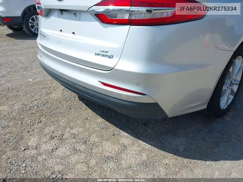 2019 FORD FUSION VIN 3FA6P0LU2KR275334 — фото 17