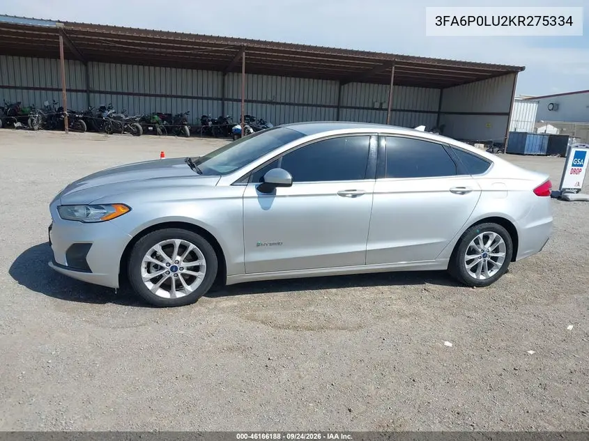 2019 FORD FUSION VIN 3FA6P0LU2KR275334 — фото 20