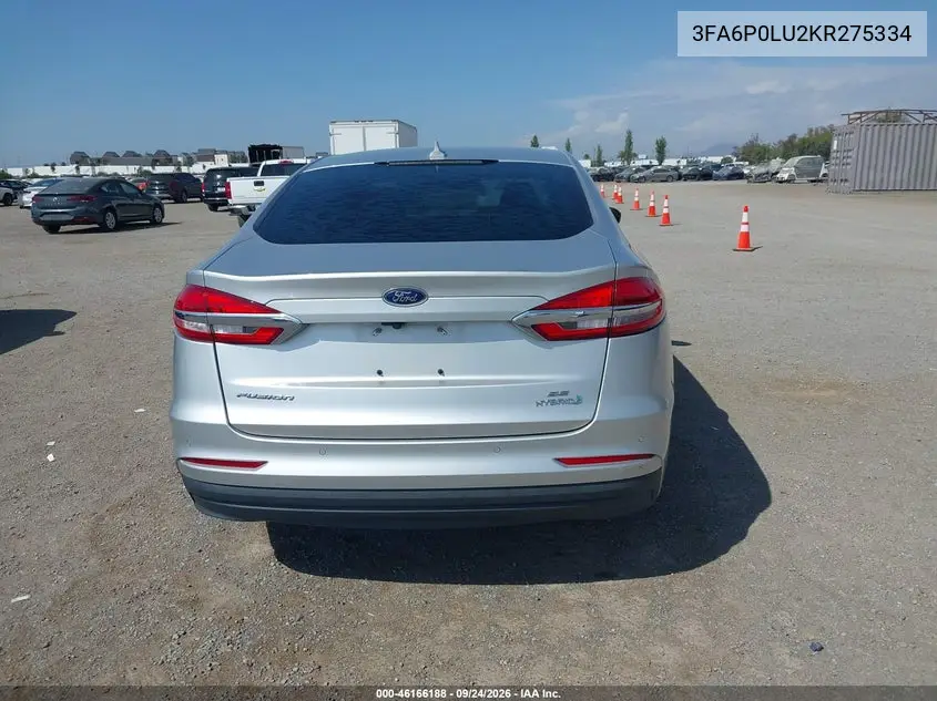 2019 FORD FUSION VIN 3FA6P0LU2KR275334 — фото 22