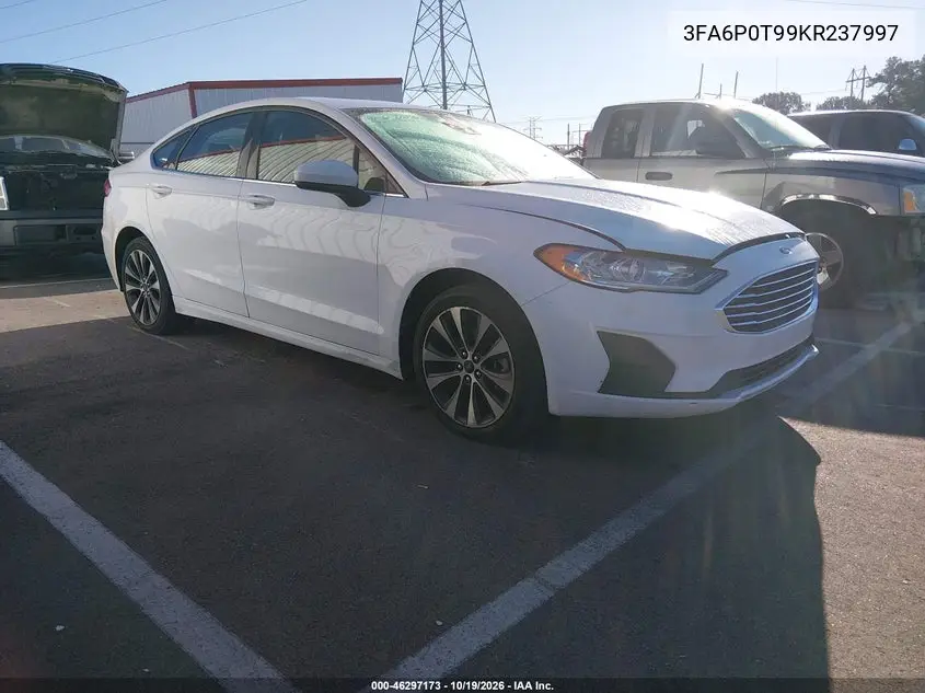 FORD FUSION 2019, VIN 3FA6P0T99KR237997