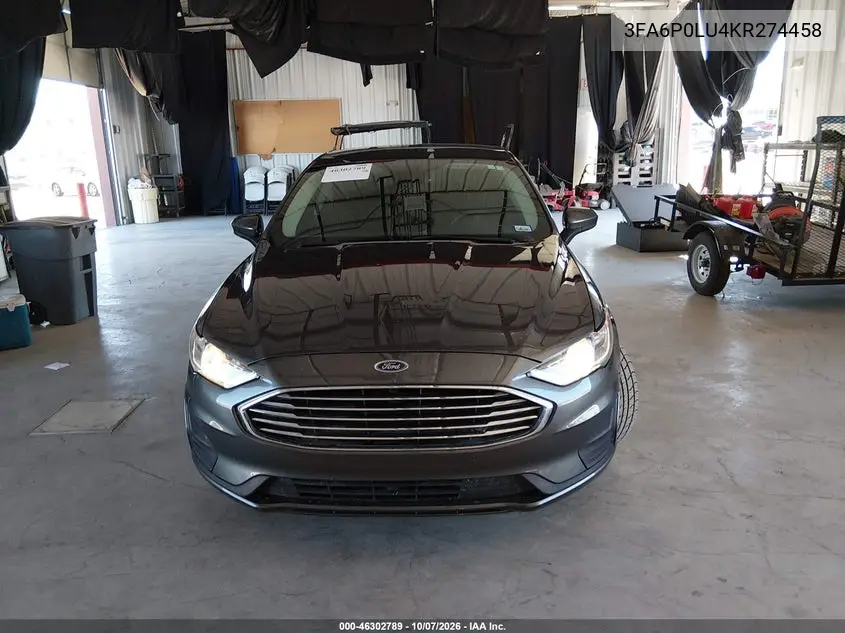 2019 FORD FUSION VIN 3FA6P0LU4KR274458 — фото 13