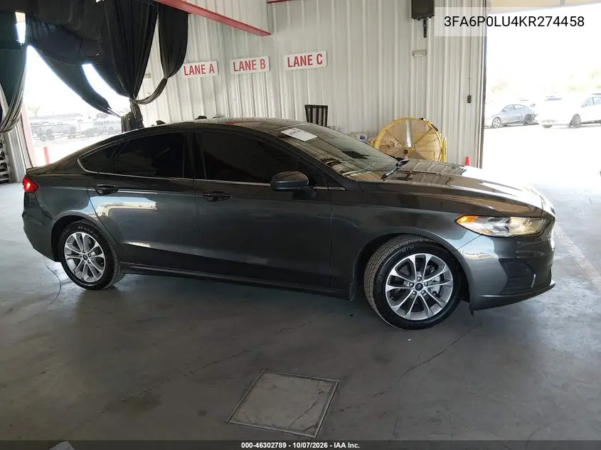 2019 FORD FUSION VIN 3FA6P0LU4KR274458 — фото 14