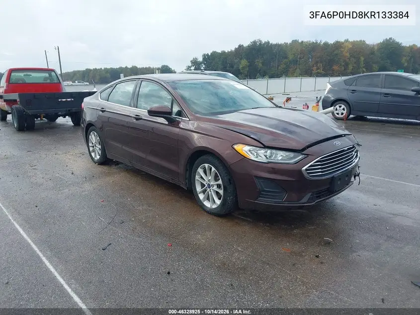 FORD FUSION 2019, VIN 3FA6P0HD8KR133384
