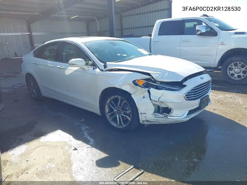FORD FUSION 2019, VIN 3FA6P0CD2KR128530