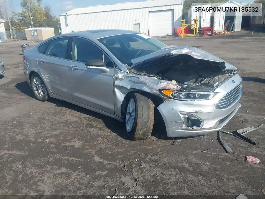 FORD FUSION 2019, VIN 3FA6P0MU7KR185532