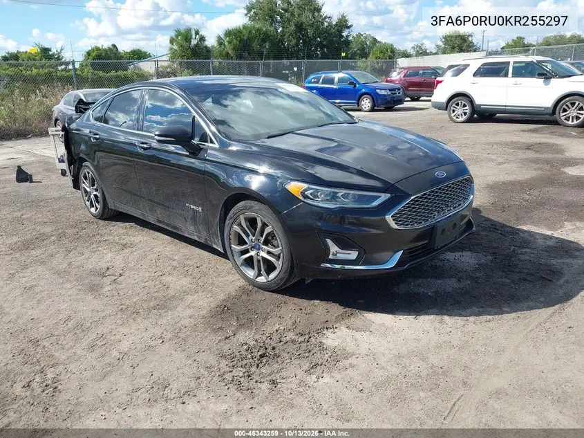 FORD FUSION 2019, VIN 3FA6P0RU0KR255297