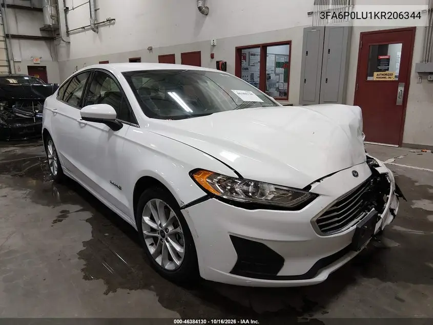 FORD FUSION 2019, VIN 3FA6P0LU1KR206344