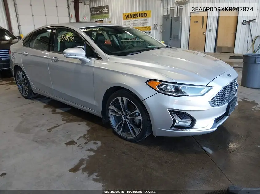 FORD FUSION 2019, VIN 3FA6P0D9XKR207874