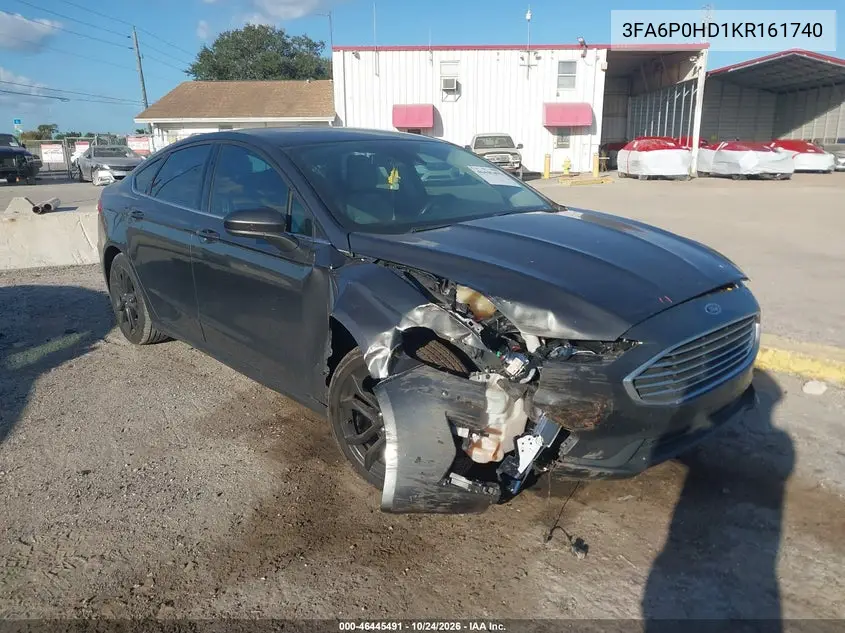 FORD FUSION 2019, VIN 3FA6P0HD1KR161740