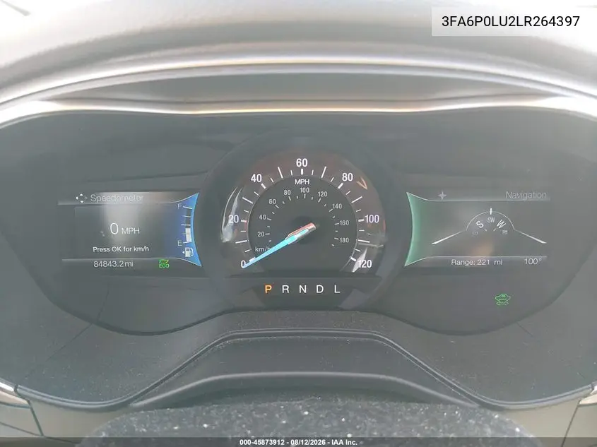 2020 FORD FUSION VIN 3FA6P0LU2LR264397 — фото 7