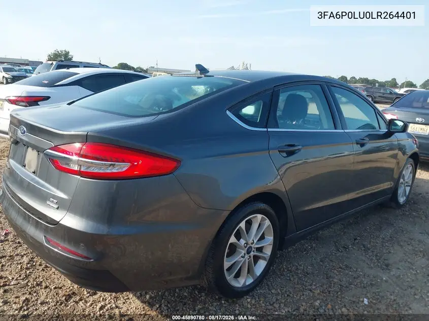 2020 FORD FUSION VIN 3FA6P0LU0LR264401 — фото 4