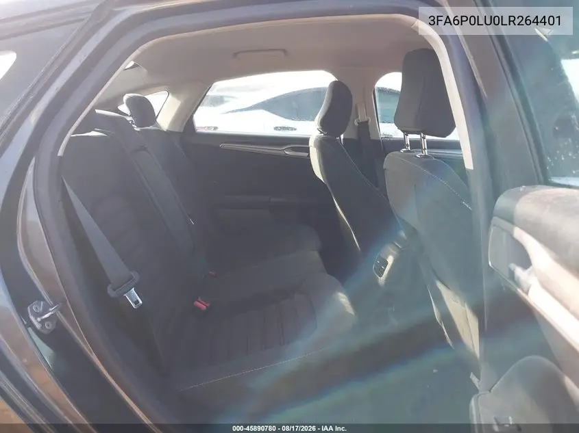 2020 FORD FUSION VIN 3FA6P0LU0LR264401 — фото 8