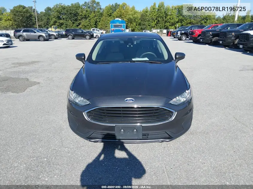 2020 FORD FUSION VIN 3FA6P0G78LR196725 — фото 13