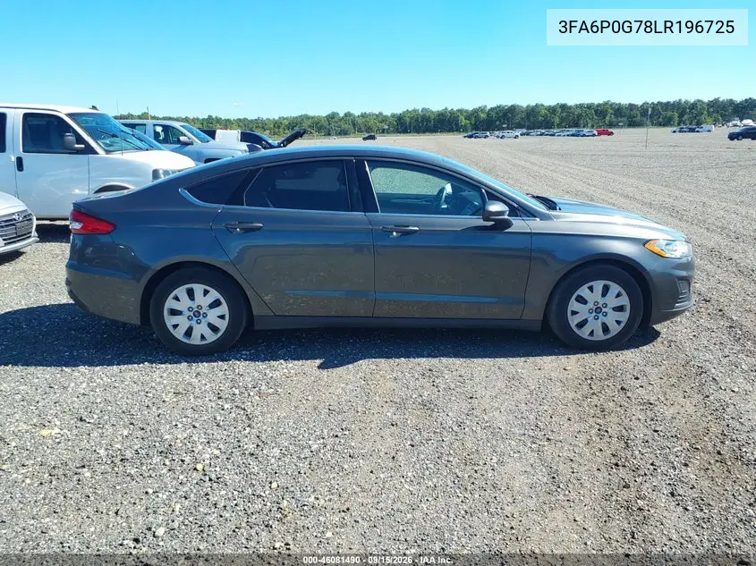 2020 FORD FUSION VIN 3FA6P0G78LR196725 — фото 14