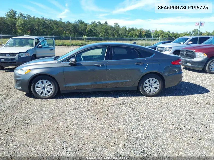 2020 FORD FUSION VIN 3FA6P0G78LR196725 — фото 15
