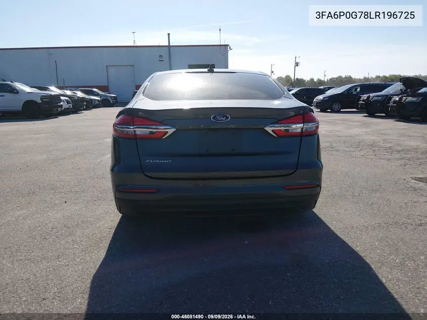 2020 FORD FUSION VIN 3FA6P0G78LR196725 — фото 17